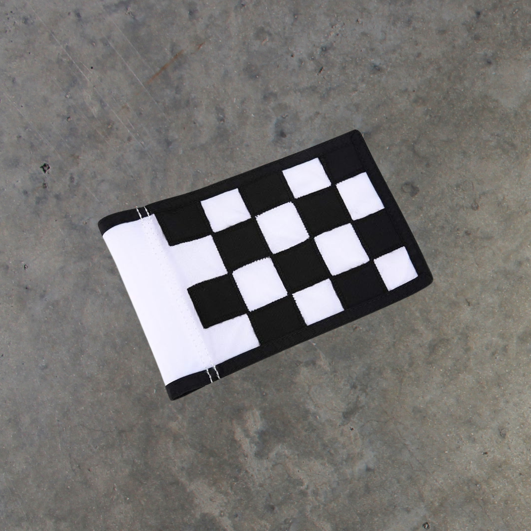 Black and White Checkered Golf Flag