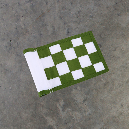 Green Checkered Golf Flag